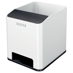 Leitz Sound Pen Holder WOW White & Black