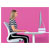 Leitz Monitor Stand Ergo WOW pink