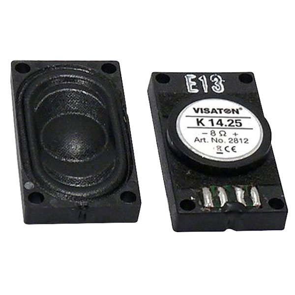  2812 K 14.25 - 8 Ohm Rectangular Mini Speaker 1.4x2.5cm