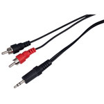 TruConnect 3.5mm Stereo Jack Plug to 2 x RCA Phono Plugs 1.2m