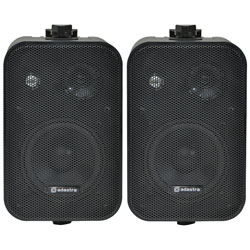 Adastra 952.887UK 100V Line Speakers 30W Black - Pair
