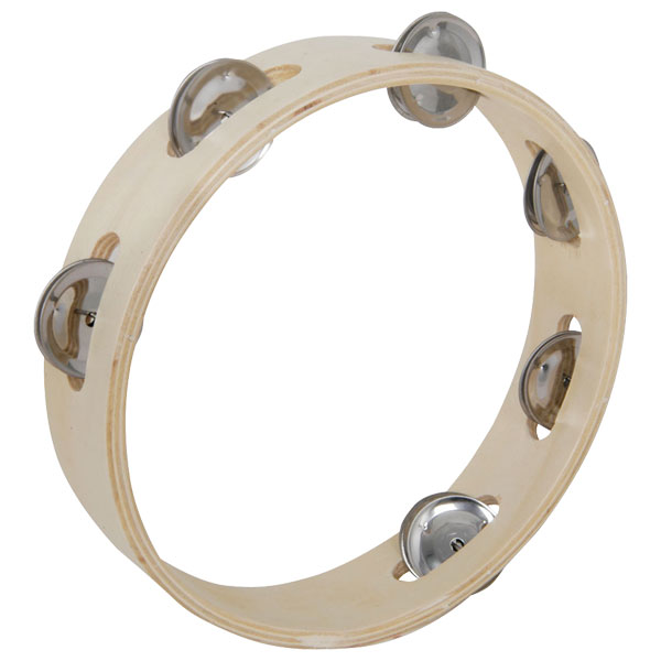 Wooden Tambourine 20cm Rapid Online