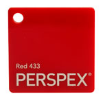 Perspex Cast Acrylic Sheet 600 x 400 x 3mm Solid Red