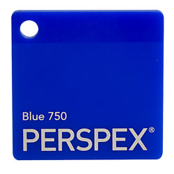 Perspex Cast Acrylic Sheet 600 x 400 x 5mm Solid Blue