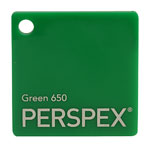 Perspex Cast Acrylic Sheet 600 x 400 x 5mm Solid Green