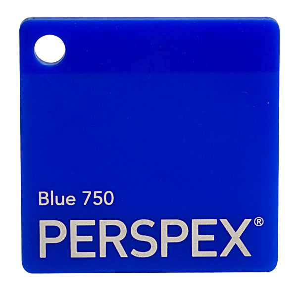 Perspex Cast Acrylic Sheet 1000 X 500 X 3mm Solid Blue