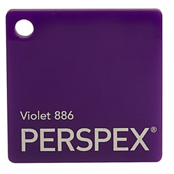 Perspex Cast Acrylic Sheet 1000 x 500 x 3mm Solid Violet