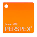 Perspex Cast Acrylic Sheet 600 x 400 x 3mm Transparent Amber