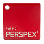 Perspex Cast Acrylic Sheet 600 x 400 x 3mm Transparent Red