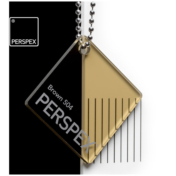 Perspex Cast Acrylic Sheet 600 X 400 X 3mm Transparent Brown