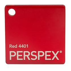 Perspex Cast Acrylic Sheet 600 x 400 x 5mm Transparent Red
