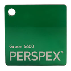 Perspex Cast Acrylic Sheet 600 x 400 x 5mm Transparent Green