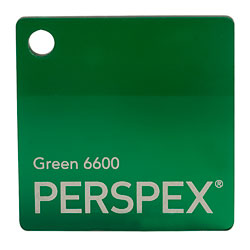 Perspex Cast Acrylic Sheet 1000 x 500 x 3mm Transparent Green
