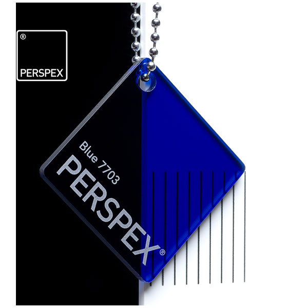 Perspex Cast Acrylic Sheet 1000 X 500 X 3mm Transparent Blue