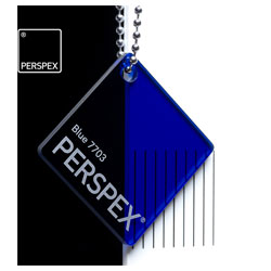 Perspex Cast Acrylic Sheet 1000 x 500 x 3mm Transparent Blue