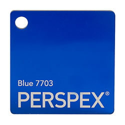 Perspex Cast Acrylic Sheet 1000 x 500 x 5mm Transparent Blue