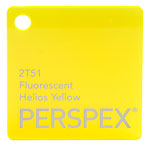 Perspex Cast Acrylic Sheet 600 x 400 x 3mm Fluorescent Helios Yellow