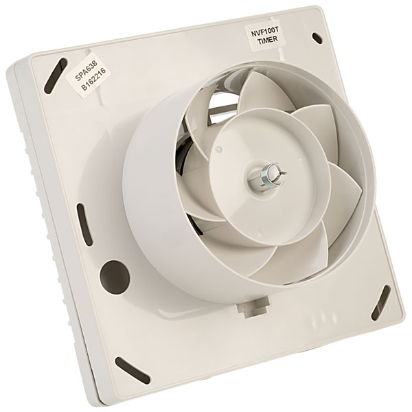 Click 100mm (4in.) Extractor Fan with Timer White Rapid Online