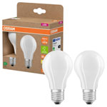 OSRAM 4099854253775 LED LAMPS FILAMENT CLASSIC A 7.2W 827 Frosted E27 Bulb