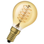 OSRAM 4058075761438 Vintage 1906 LED CLASSIC ABP Dimmable 3.4W 822 Gold E14 Bulb
