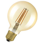 OSRAM 4058075754737 Vintage 1906 LED CLASSIC Globe Dim 6.5W 824 Gold E27 Bulb