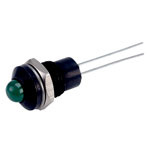CML 19041001 5mm Green LED Indicator Prominent Bezel