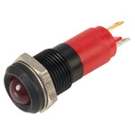 CML 19211353 10mm 24V Red LED Prominent Brass