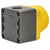 EMAS M1C200EE M Series Metal 1 Hole Yellow-Grey Control Box