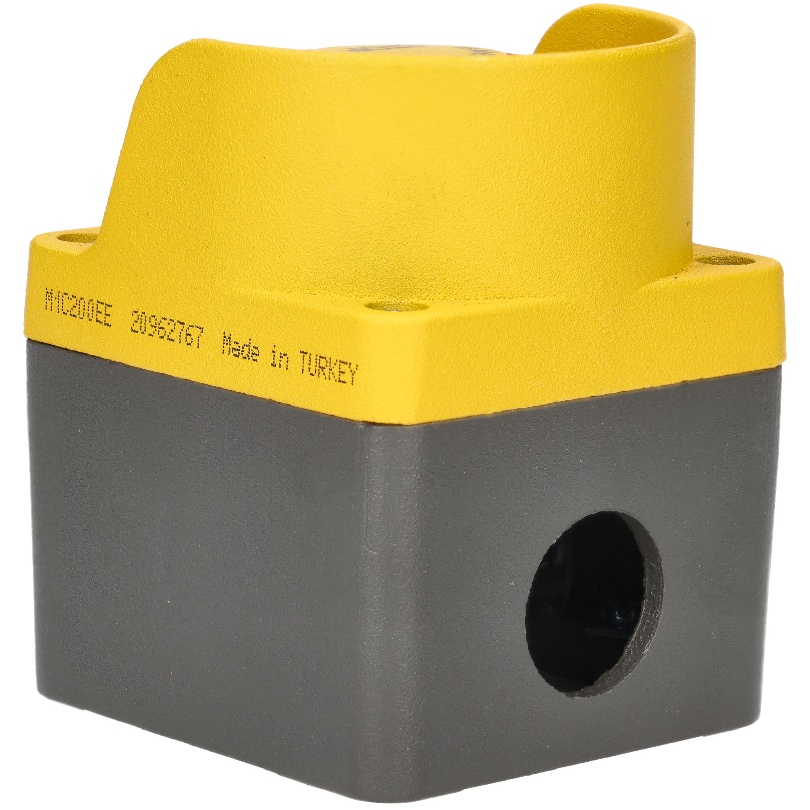 EMAS M1C200EE M Series Metal 1 Hole Yellow-Grey Control Box