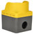 EMAS M1C200EE M Series Metal 1 Hole Yellow-Grey Control Box