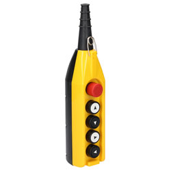 EMAS PV5E30B22 Crane Pendant 5 Hole +Emergency Stop Single Speed