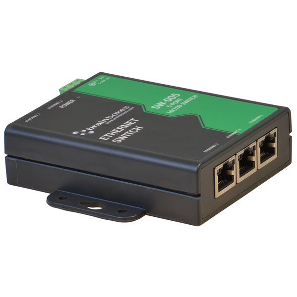 DIN Rail mountable SW-005 5 Ports Brainboxes Switch 