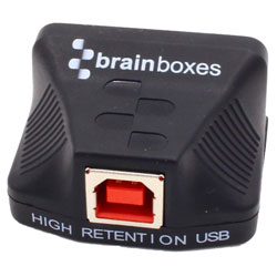 BRAINBOXES US-720 1 Port Industrial RS-422/485 USB-C to Serial Adapter