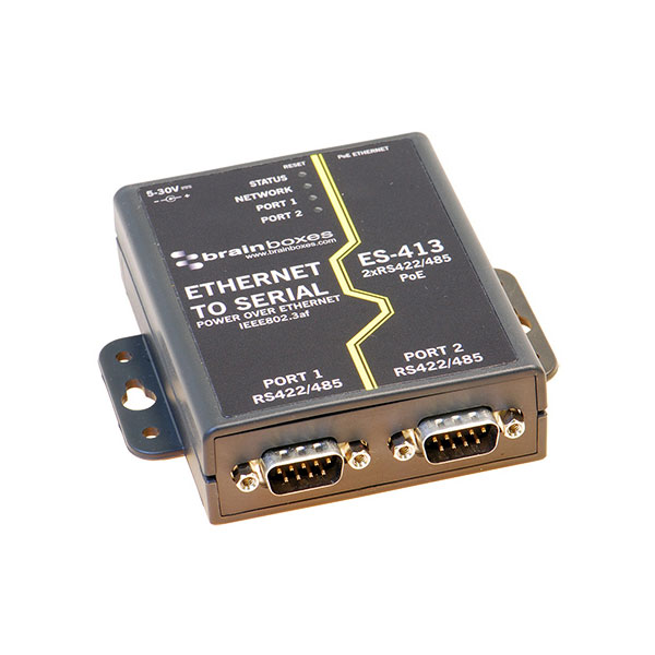  ES-413 2 Port RS422/485 PoE Ethernet to Serial Adapter