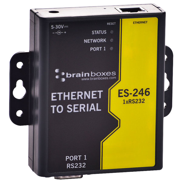  ES-246 1 Port RS232 Ethernet to Serial Adapter