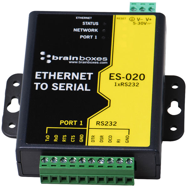  ES-020 Ethernet 1 Port RS232 10xScrew Terminals