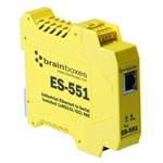 Brainboxes ES-551 Isolated Industrial Ethernet to Serial 1xRS232/422/485