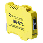 Brainboxes ES-571 Isolated Industrial Ethernet to Serial1xRS232/422/485+Ethernet