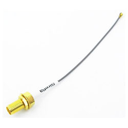 Siretta ASMG010X113S17 UFL To SMA Female Bulkhead 100mm 1.13 Cable