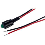 CML TA000315 M8 LED Indicator Green Prominent Push Fit Bezel 500mm Leads 24VDC