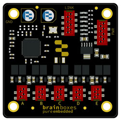 Brainboxes PE-505 Pure Embedded 10/100 5 Port Industrial Ethernet Switch