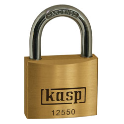 Kasp K12550D Premium Brass Padlock - 50mm