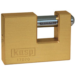 Kasp K17070D Brass Shutter Lock - 70mm