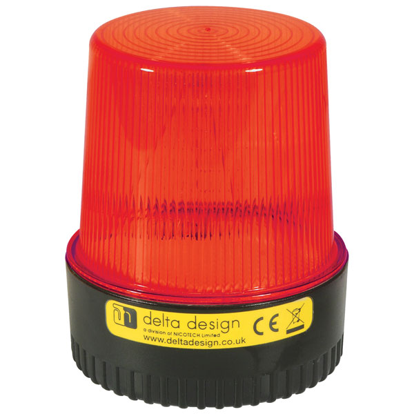 Delta Design 410003 Flashing Beacon (LT Xenon Series) 5W Red 230VAC ...