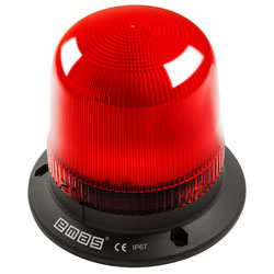 EMAS IT120R024 120mm LED Flashing Beacon Red 12-24V AC/DC