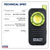Sealey LED600FX Pocket Light with Flexi Inspection Light 8W COB LED & 1W SMD LED