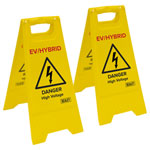 Sealey EV19 EV/Hybrid Floor Warning Signs - Pack of 2