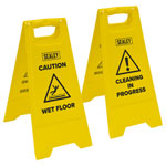 Sealey BM120 Wet Floor Signs - Pack of 2
