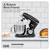 Baridi DH173 1500W Stand Mixer with Accessories 6L - Black