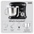 Baridi DH173 1500W Stand Mixer with Accessories 6L - Black